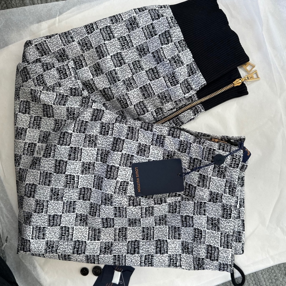Louis Vuitton LV Match Damier Dressy Jogging Pants 100% authentic Sz US